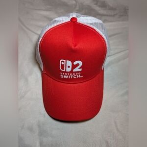 Nintendo Switch 2 Trucker Snapback Hat 2025 Launch Promo Rare
